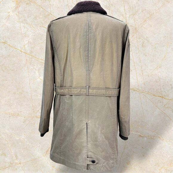Timberland X British Millerain Premium Waxed Car Military Coat 8514J262 size L/G - Picture 8 of 13